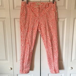 Coral not orange Michael Kors Capri pants size 8 and very cute